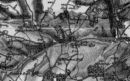 Old map of Kimpton in 1896