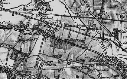 Old map of King's Acre in 1898