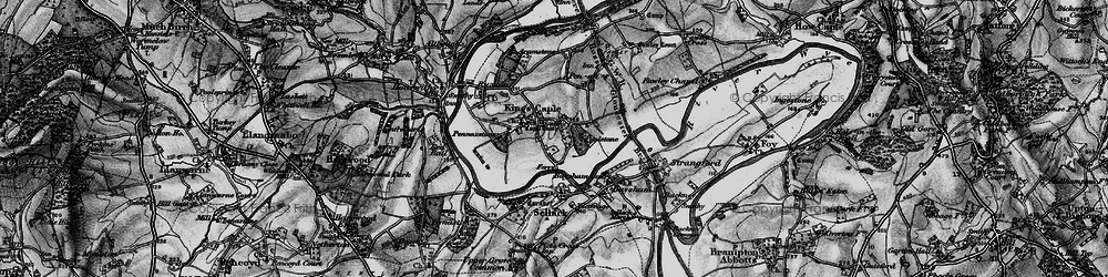 Old map of King's Caple in 1896