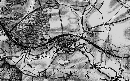 Old map of King's Cliffe in 1898