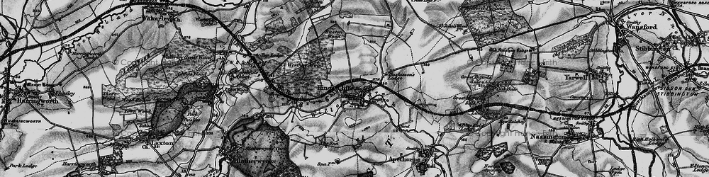 Old map of King's Cliffe in 1898