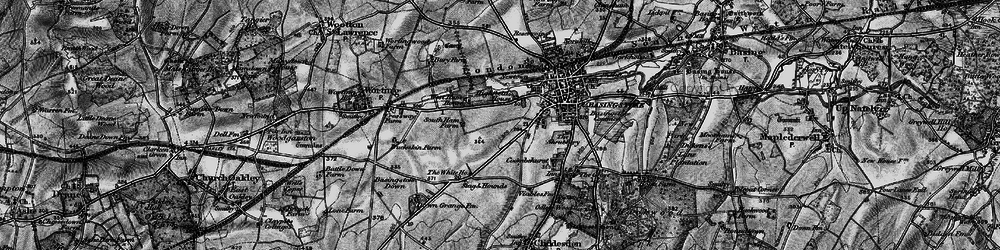 Old map of King's Furlong in 1895