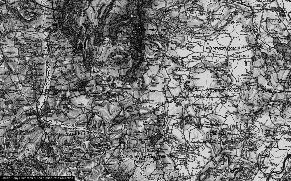 Old Map of King's Green, 1896 in 1896