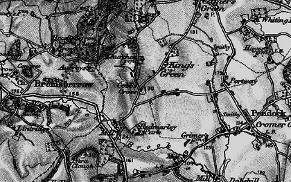 Old map of King's Green in 1896