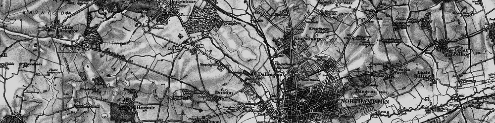 Old map of King's Heath in 1898