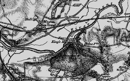Old map of Weston Grange in 1895