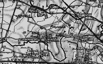 Old map of All Oaks Wood in 1899