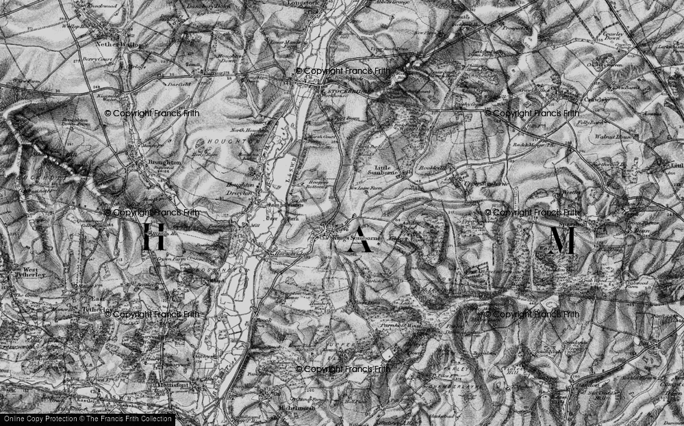 Old Map of King's Somborne, 1895 in 1895