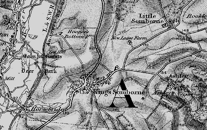 Old map of King's Somborne in 1895