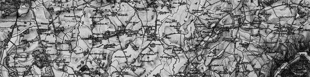 Old map of King's Stag in 1898