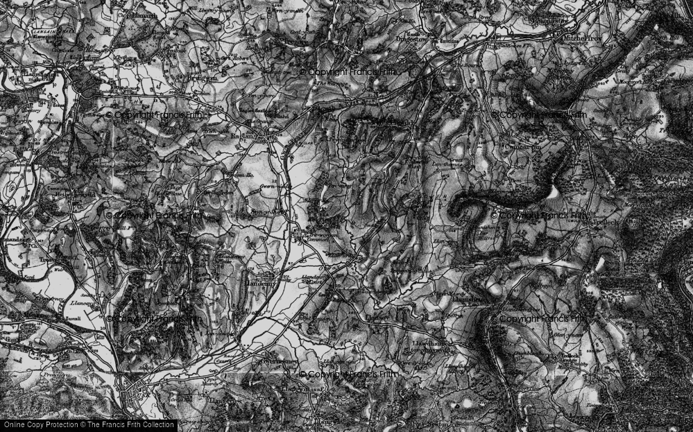 Old Map of Kingcoed, 1897 in 1897