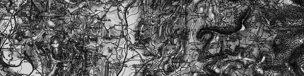 Old map of Kingcoed in 1897