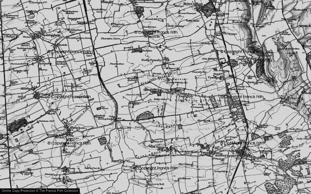 Old Map of Historic Map covering Young's Wood in 1898