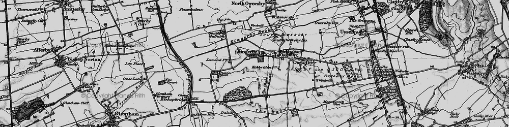 Old map of Kingerby in 1898