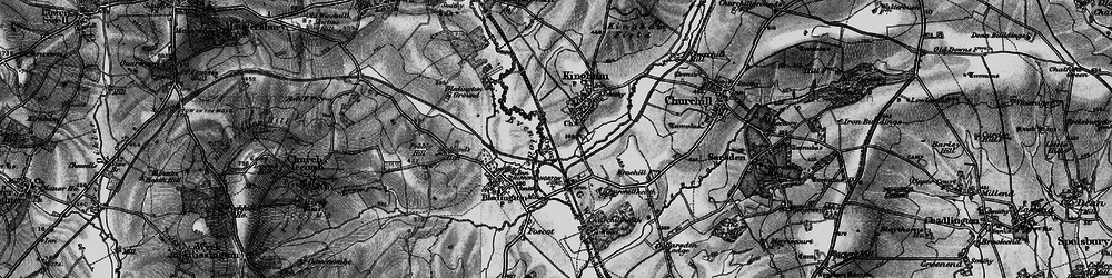 Old map of Kingham in 1896