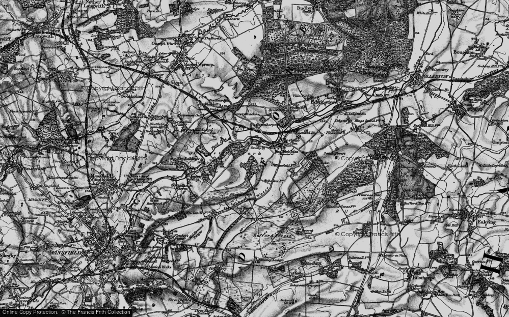 Old Map of Kings Clipstone, 1899 in 1899