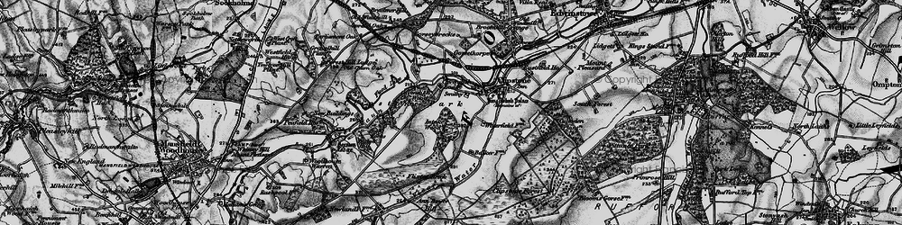 Old map of Kings Clipstone in 1899