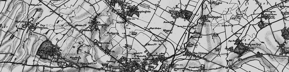 Old map of Kings Hedges in 1898
