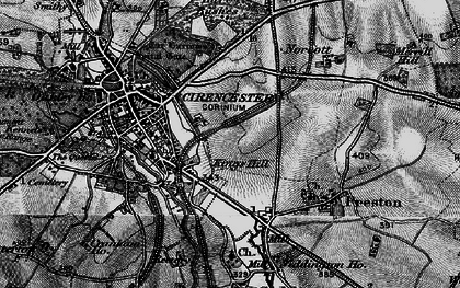 Old map of Kings Hill in 1896