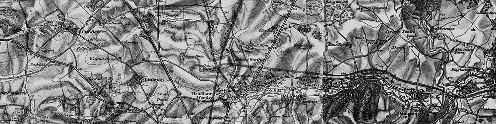 Old map of Bull Farm Ho in 1895