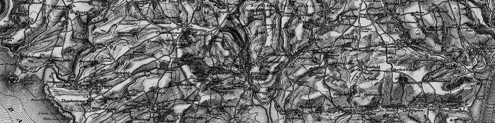 Old map of Kingsbridge in 1897