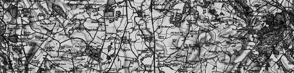 Old map of Kingsbury in 1899