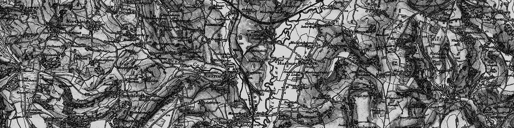 Old map of Kingsdon in 1898