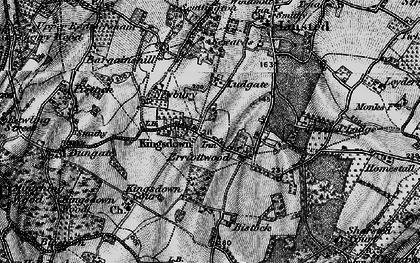 Old map of Kingsdown in 1895