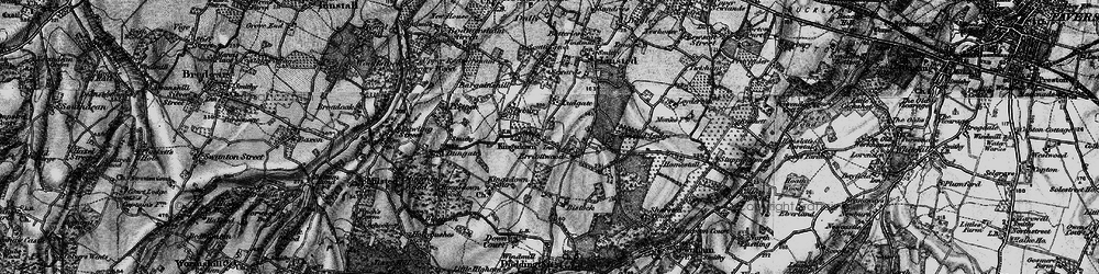 Old map of Kingsdown in 1895