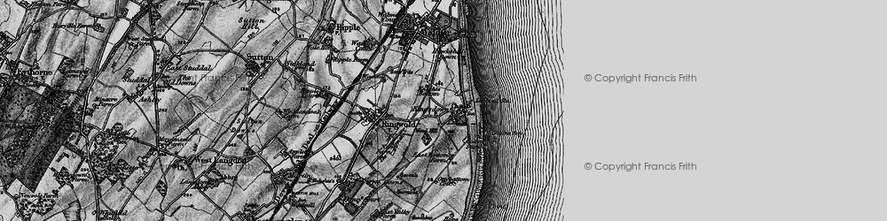 Old map of Kingsdown in 1895