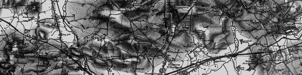 Old map of Kingsdown in 1896