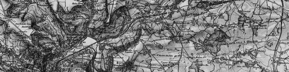 Old map of Kingsdown in 1898