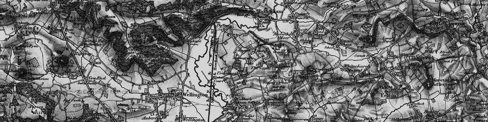Old map of Kingsfield in 1898