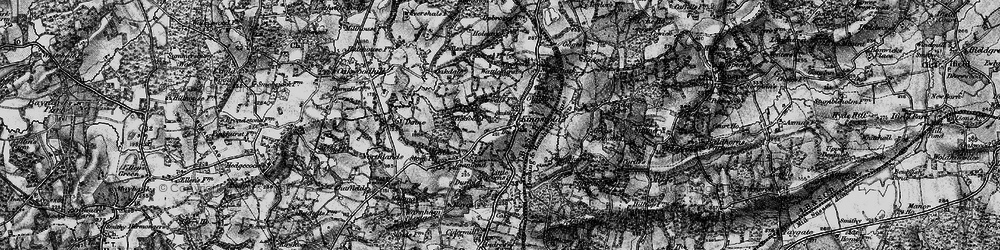 Old map of Langhurst in 1896