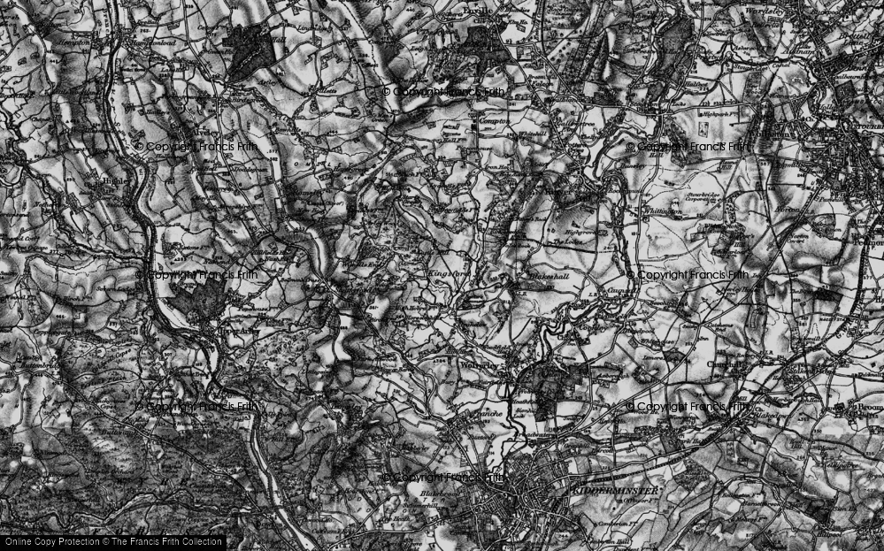 Old Map of Historic Map covering Greyfields Court in 1899