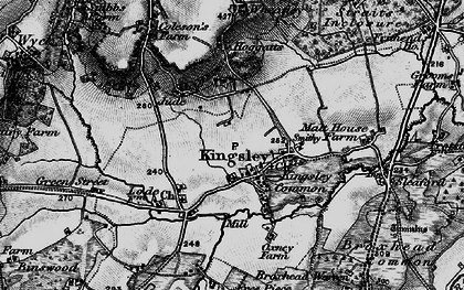 Old map of Kingsley in 1895