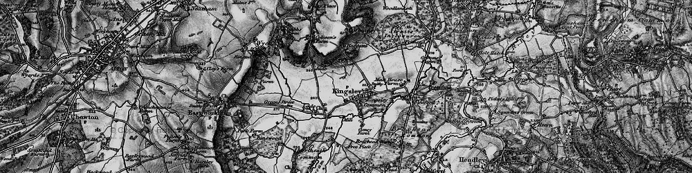 Old map of Kingsley in 1895