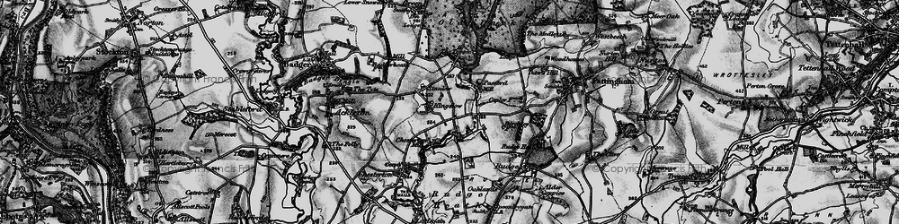 Old map of Kingslow in 1899
