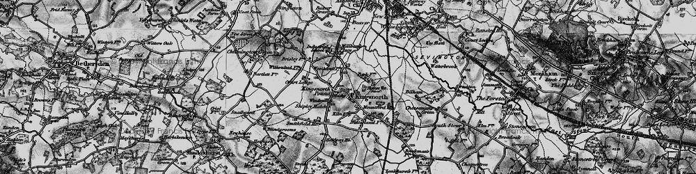 Old map of Kingsnorth in 1895