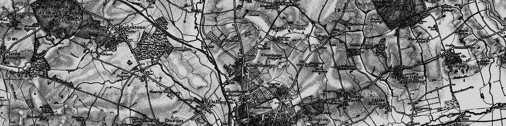 Old map of Kingsthorpe in 1898