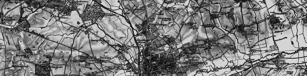 Old map of Kingsthorpe Hollow in 1898