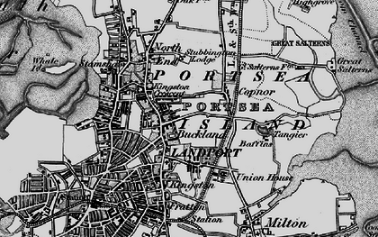 Old map of Kingston in 1895