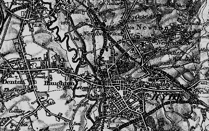 Old map of Kingston in 1896