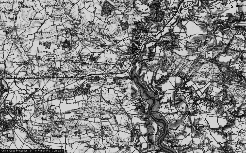 Old Map of Kingston, 1896 in 1896