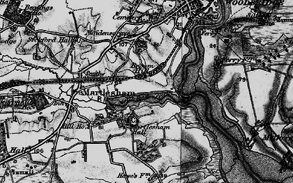 Old map of Kingston in 1896