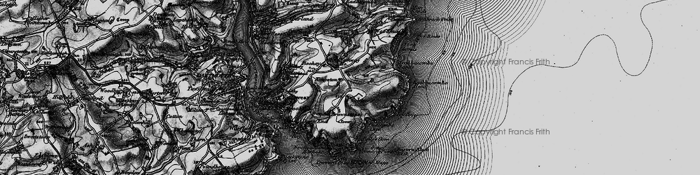 Old map of Coleton Fishacre in 1897