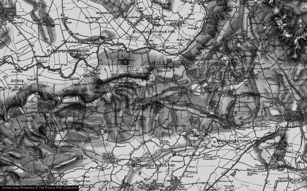 Old Map of Kingston Bagpuize, 1895 in 1895