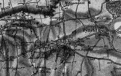 Old map of Kingston Bagpuize in 1895