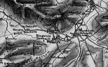 Old map of Kingston Deverill in 1898