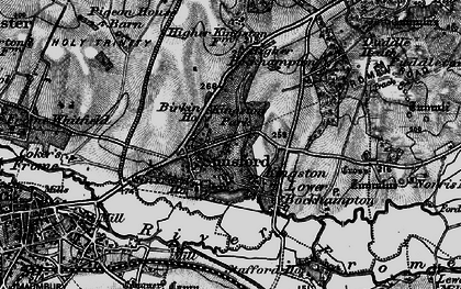 Old map of Kingston Maurward in 1897